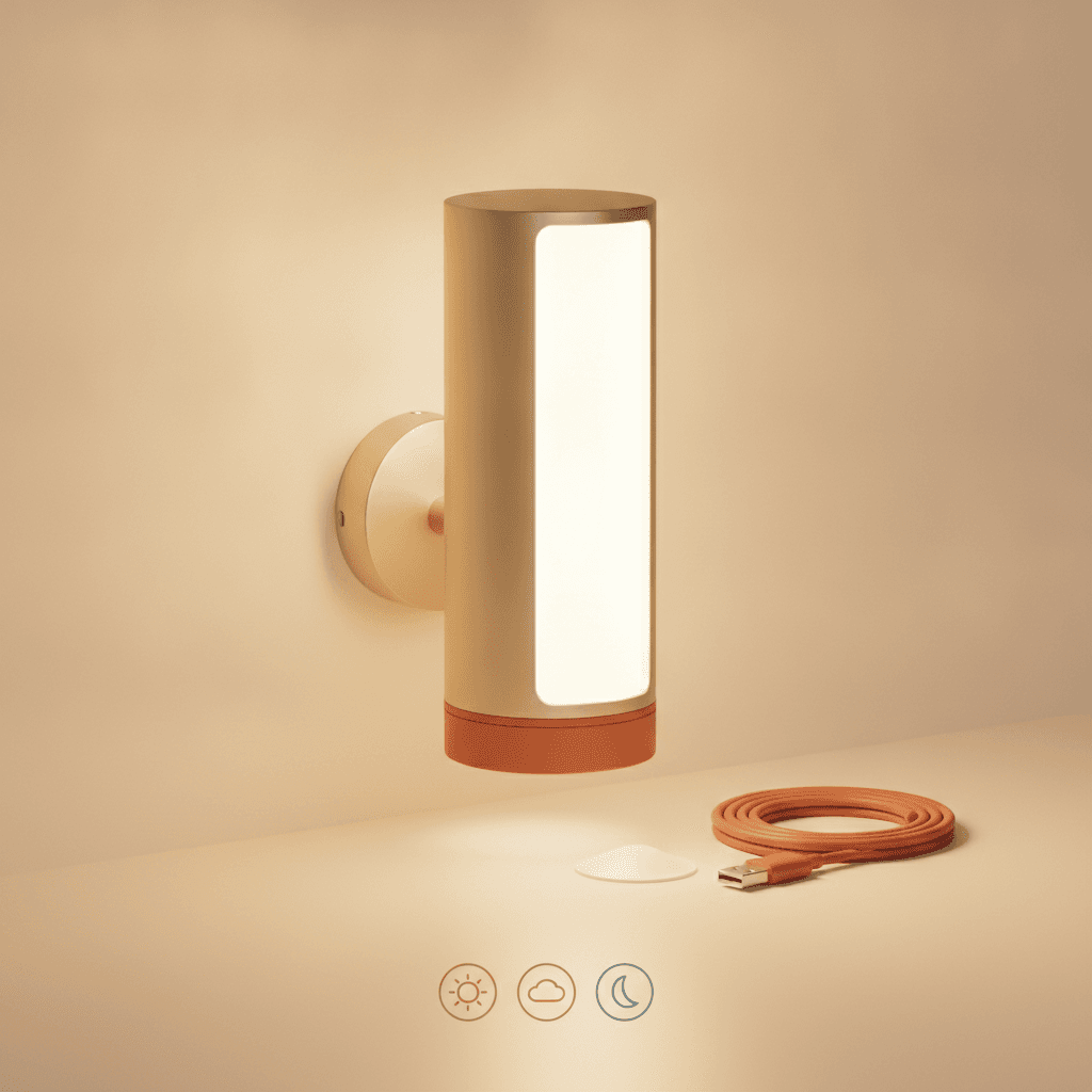 Applique Murale LED Tactile — Sans Fil Rechargeable - Image 1