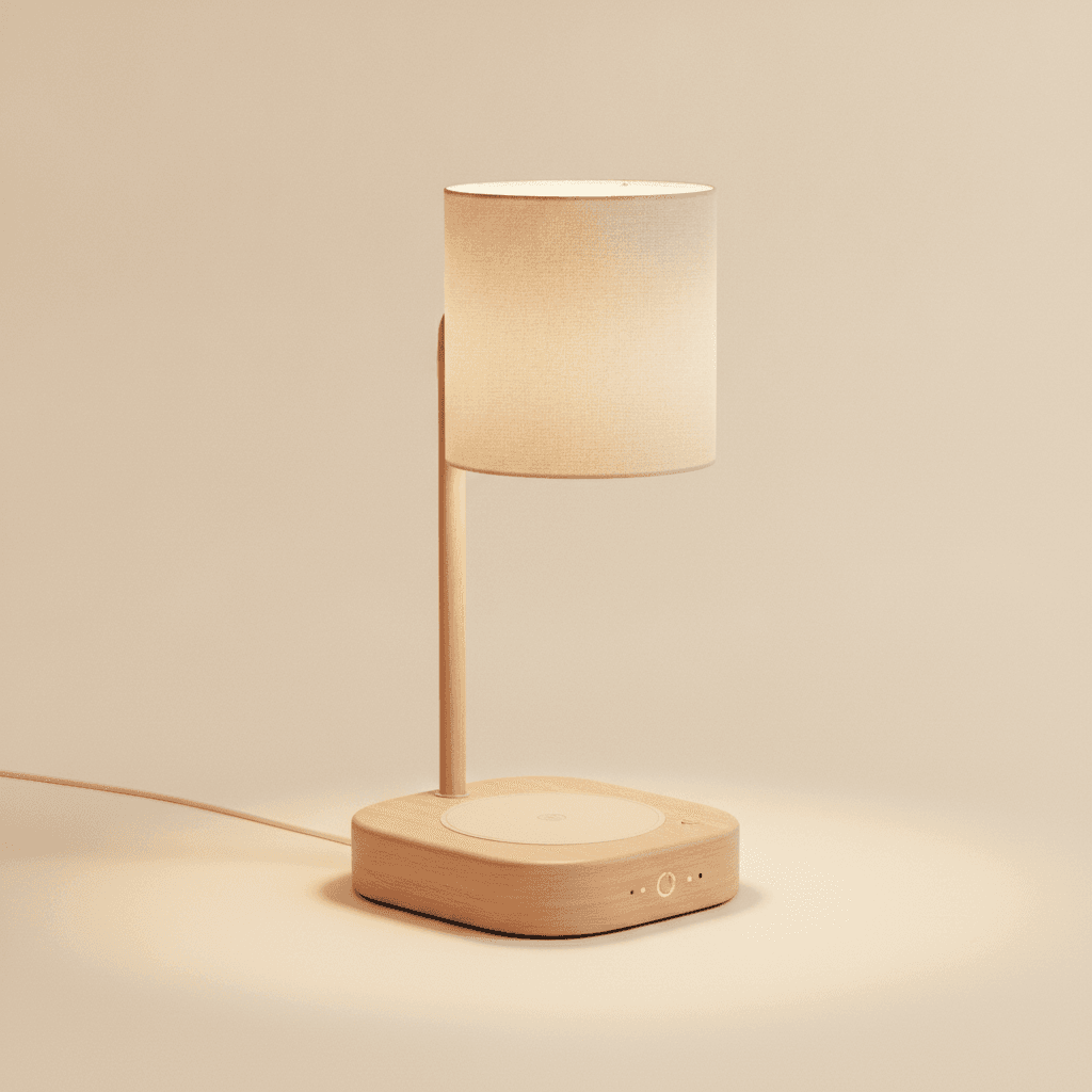 Lampe de Chevet Tactile + Chargeur Induction Qi - Image 1