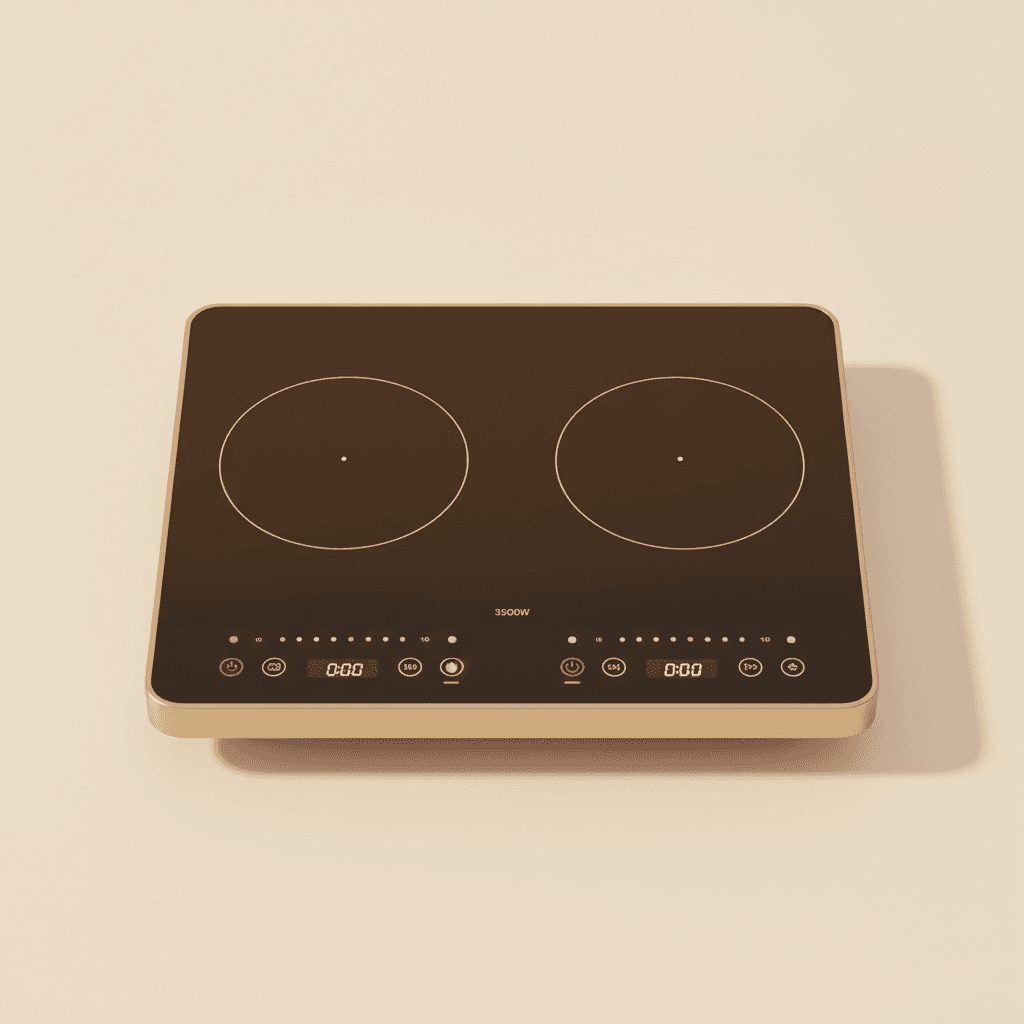 Plaque à Induction Portable — Double Feu 3500W - Image 1