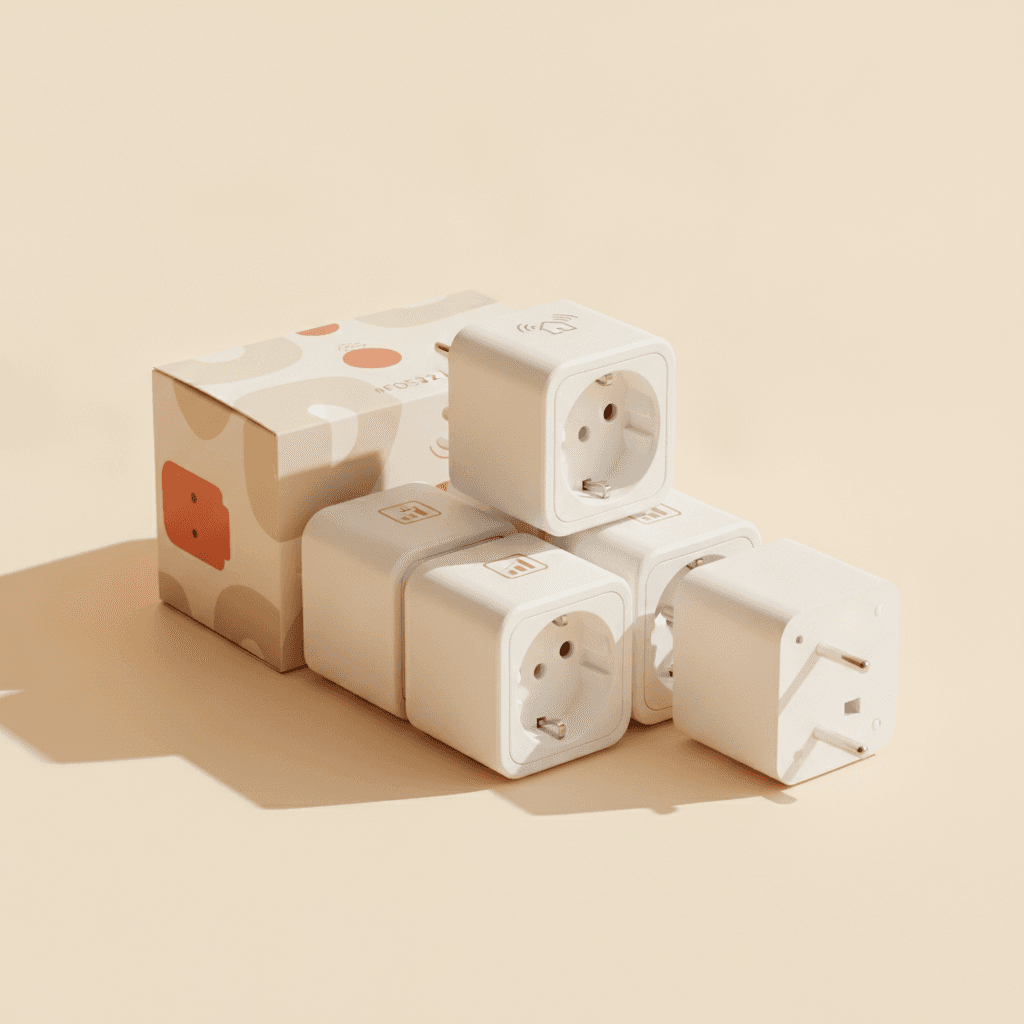 Prises Connectées WiFi — Pack de 4, Mesure Conso - Image 1