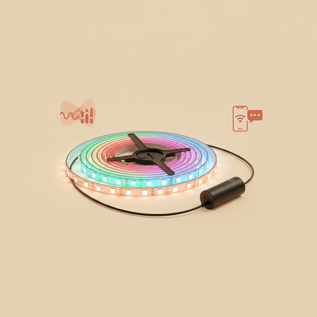 Ruban LED Connecté 10m RGBIC — Synchro Musique - Image 1